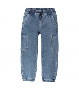 Zippy - Pantalón de punto denim azul para niño