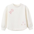 Zippy - Sudadera beige flores para niña