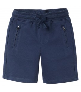 Zippy - Bermuda de felpa azul oscuro para niño