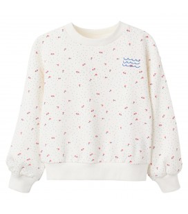 Zippy - Sudadera de manga larga de felpa ligera beige para niña