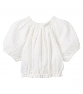 Zippy - Camisa de manga corta de gasa beige claro para niña
