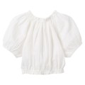 Zippy - Camisa de manga corta de gasa beige claro para niña