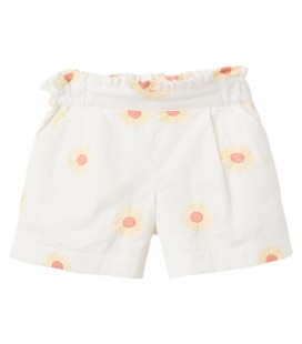 Zippy - Short bordado beige claro para niña