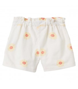 Zippy - Short bordado beige claro para niña