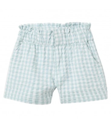 Zippy - Short de vichy azul claro para niña