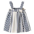 Zippy - Camisa de manga corta a rayas azul oscuro para niña