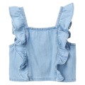 Zippy - Camisa de manga corta denim azul claro para niña