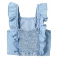 Zippy - Camisa de manga corta denim azul claro para niña