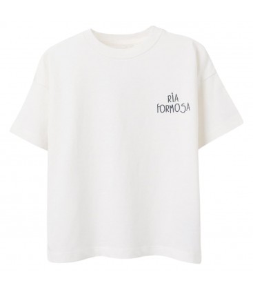 Zippy - Camiseta de manga corta de jersey blanco con estampado para niño