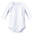 Calamaro Baby - Body M/L cuello americano blanco para bebé