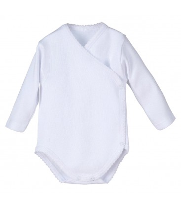 Calamaro Baby - Body cruzado blanco para bebé