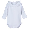 Calamaro Baby - Body bebé M/L cuello puntilla blanco