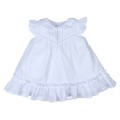 Popys - Vestido Bebé plumeti blanco