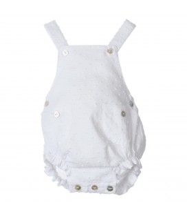 Popys - Peto Bebé Plumeti Blanco