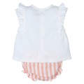 Popys - Conjunto Bebé Niña Rayas Naranjas