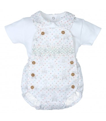 Popys - Conjunto Bebé Peto y Blusa Estrellas