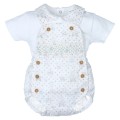 Popys - Conjunto Bebé Peto y Blusa Estrellas