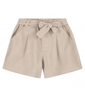 Energiers - Short Beige con Lazo Para Niña