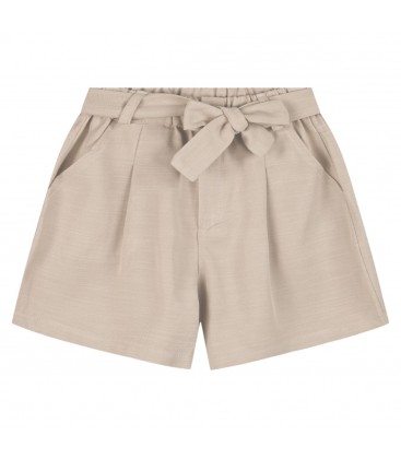 Energiers - Short Beige con Lazo Para Niña
