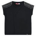 Energiers - Camiseta Negra con Flecos Para Niña