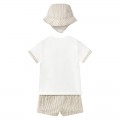 Mayoral Newborn - Conjunto Bebé pantalon camiseta gorro color Raiz