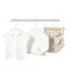 Mayoral Newborn - Conjunto Bebé short y chaqueta color Raiz