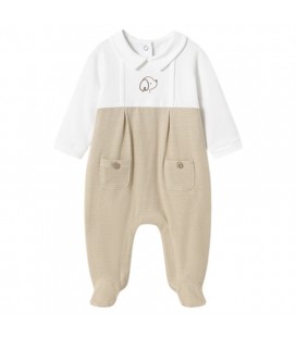 Mayoral Newborn - Pelele largo cuello para bebé color Frappe