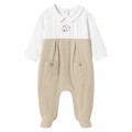 Mayoral Newborn - Pelele largo cuello para bebé color Frappe