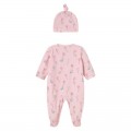Mayoral Newborn - Pelele largo con gorro para bebé color Rosa baby