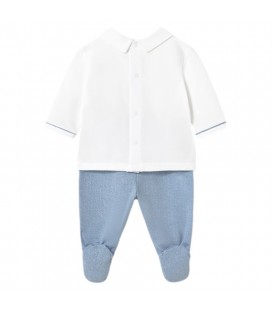 Mayoral Newborn - Conjunto polaina cuello para bebé color Riviera