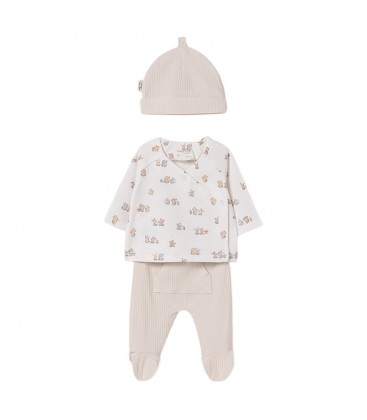 Mayoral Newborn - Set de regalo polaina para bebé color Natural
