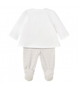Mayoral Newborn - Conjunto polaina para bebé color Galleta