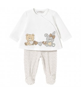 Mayoral Newborn - Conjunto polaina para bebé color Galleta