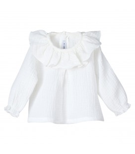 Calamaro Baby - Camisa gasa Kore Color Natural