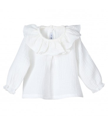 Calamaro Baby - Camisa gasa Kore Color Natural