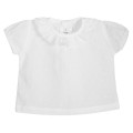 Calamaro Baby - Camisa Plumeti Manga Corta Color Blanco