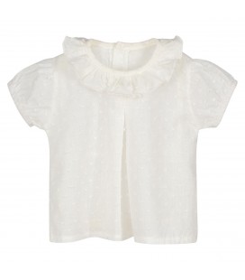 Calamaro Baby - Camisa Plumeti Manga Corta Color Crudo