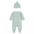 Mayoral Newborn - Pelele largo con gorro para bebé color Jade