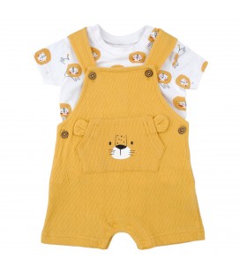 Babybol - Peto de pana con camiseta león