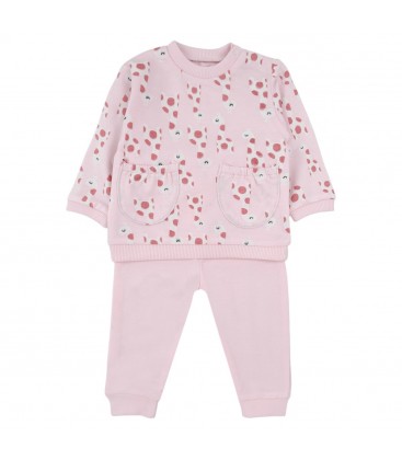Babybol - Chándal rosa con jirafas