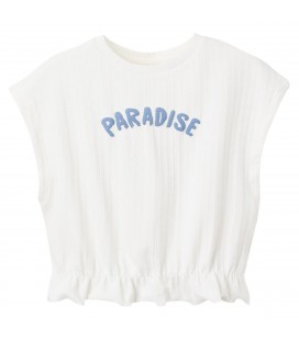 Zippy - Camiseta Paradise Acanalada para niña