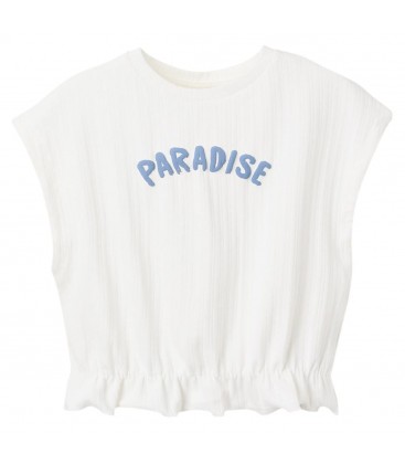 Zippy - Camiseta Paradise Acanalada para niña