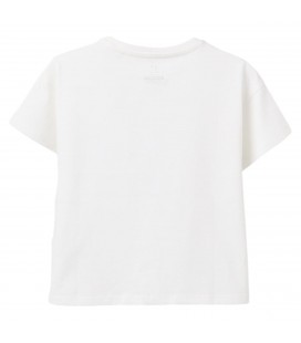 Zippy - Camiseta Blanca con Lazo para niña