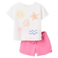 Zippy - Conjunto de camiseta y short estampado para niña
