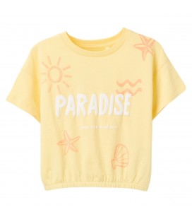 Zippy - Camiseta amarilla Paradise para niña
