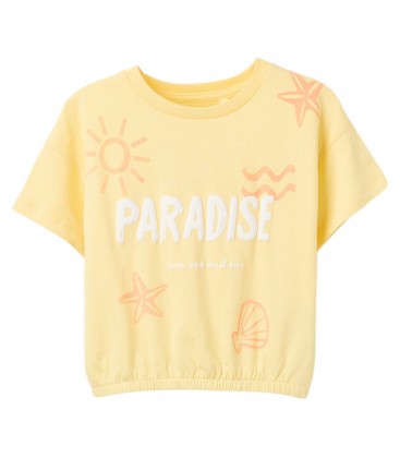 Zippy - Camiseta amarilla Paradise para niña