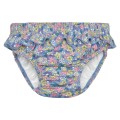 Waterlemon - Bañador Pañal Floral Azul Con Volante