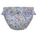 Waterlemon - Bañador Pañal Floral Azul Con Volante