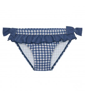 Waterlemon - Culetín Niña Vichy Azul Con Lazos