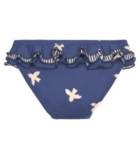 Waterlemon - Culetín Niña Azul Con Estampado De Aves